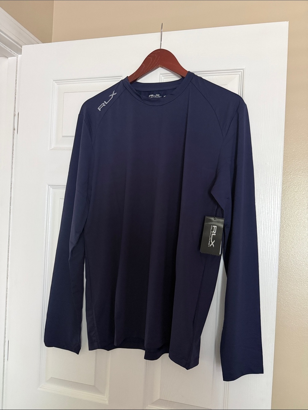 RLX Ralph Lauren Navy Long-Sleeve Performance Tee